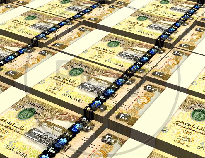 Arab Emirates UAE (Dubai) 200 Dirhams Banknotes