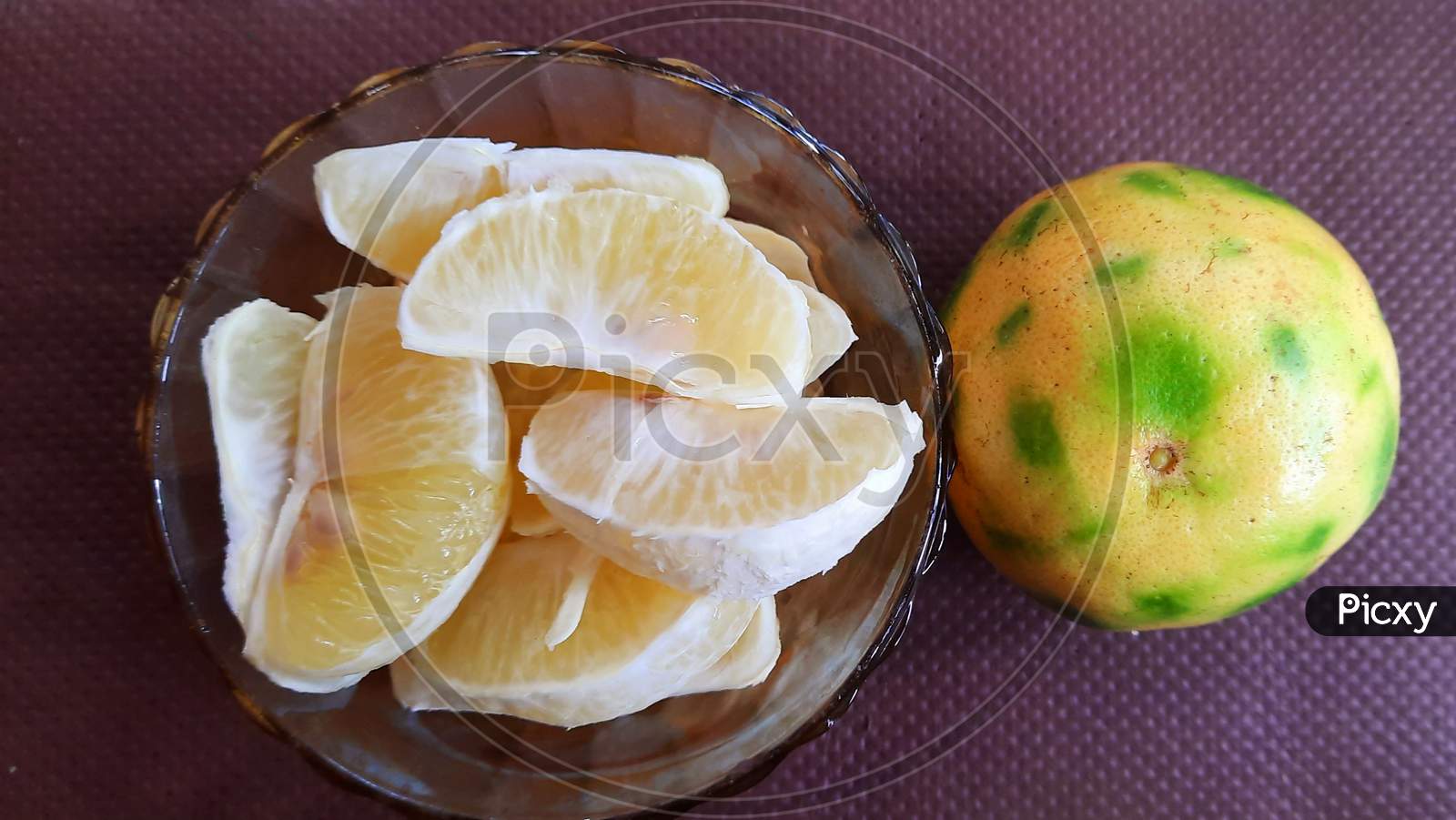 orange fruits india village closeup