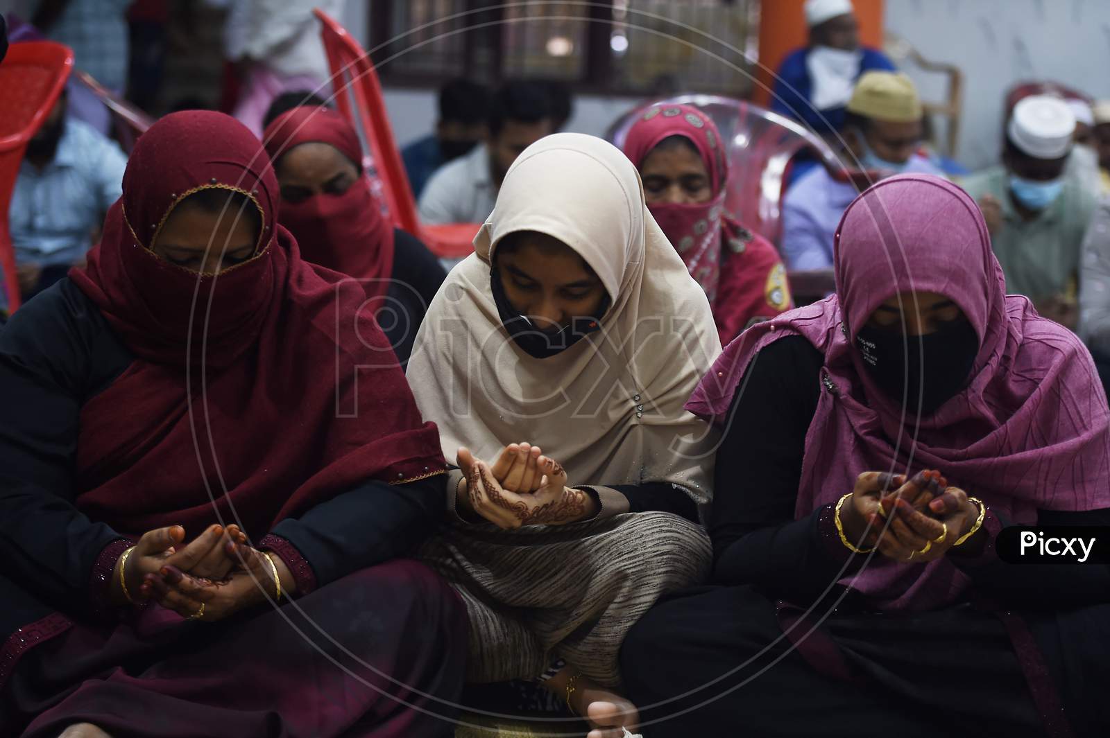 Members Of The Muslim Community Offer Namaz On The Occasion Of Eid Al-Adha,on July 31, 2020 In Chennai