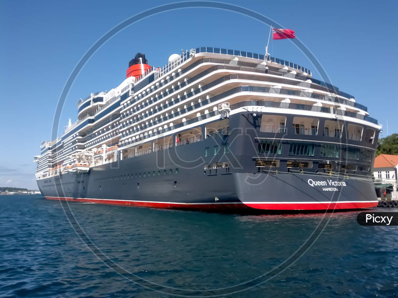 6/16/2013 ,Oslo Norway Beautiful Queen Victoria Ship Docked In Oslo Port