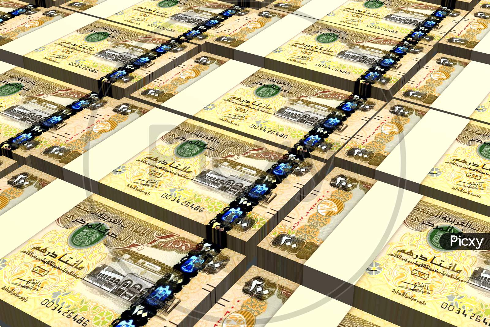 Arab Emirates UAE (Dubai) 200 Dirhams Banknotes