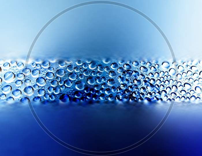Blue Water Drops Texture