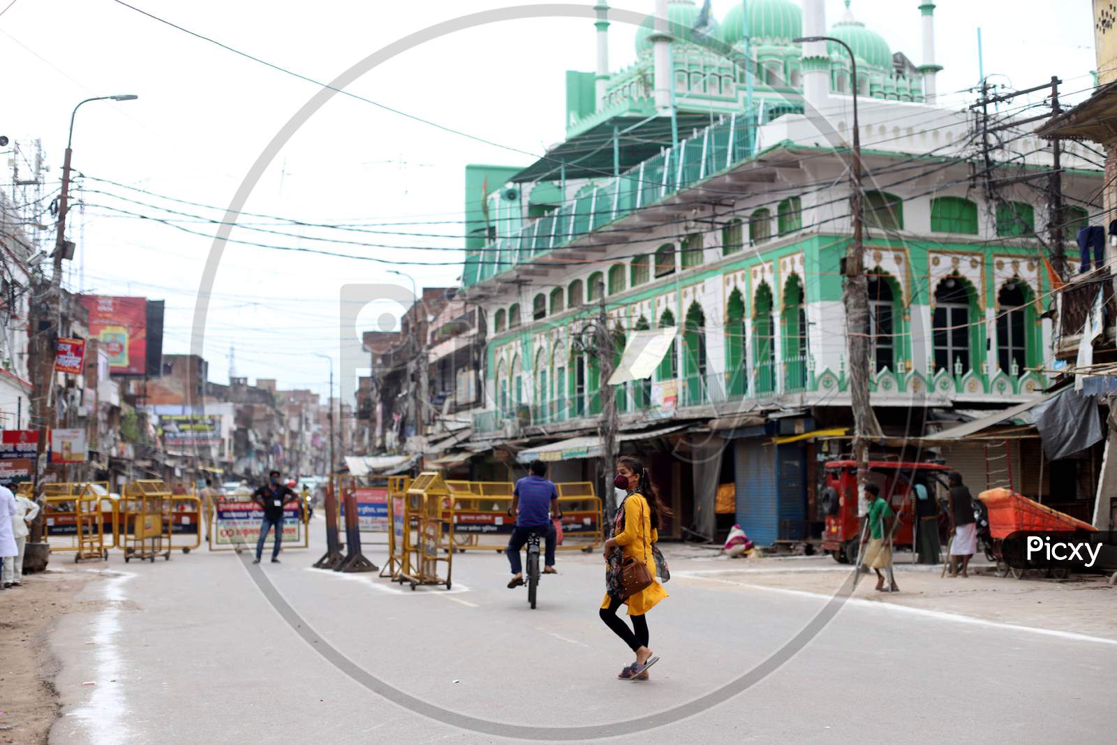 A view of closed Jama Masjid on the occasion of Eid Al- Adha during the outbreak of the coronavirus disease (COVID-19) in Prayagraj, August 1, 2020.