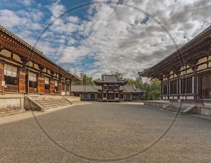 Ancient Toshodai-Ji Buddhist Temple In Nara, Japan