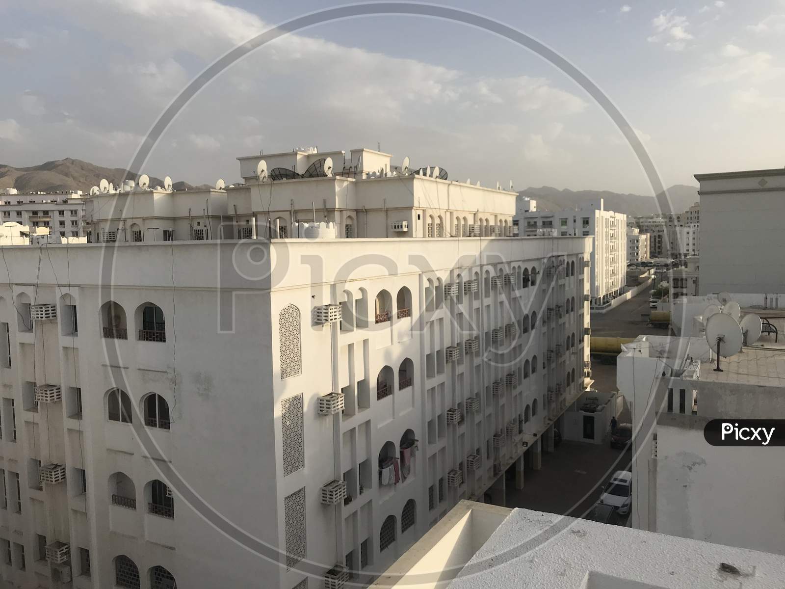Muscat City Cityscape Of Residential Area Looks Empty Due To Corona Outbreak Virus Transmission So People Stay Home To Keep Them Safe From The Transmission
