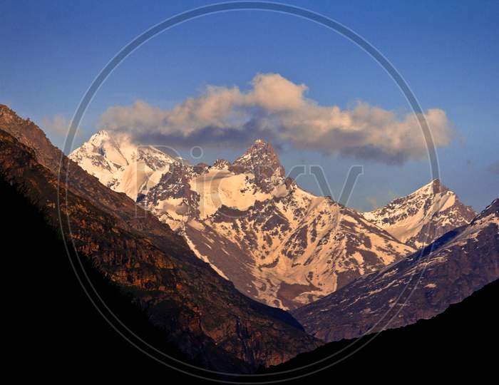 mountain india peak himlalaya sunset sunsrise
