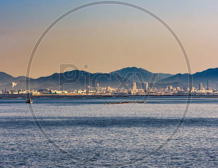 Scenic View Of Hiroshima Bay Of The Seto Inland Sea Of Japan, Hiroshima