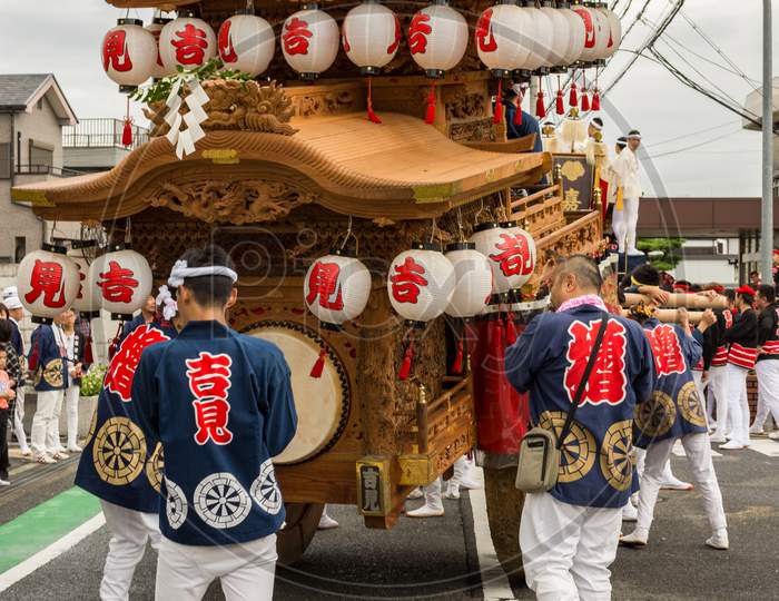 Celebration Of Autumn Festival In Tajiri, Osaka, Japan