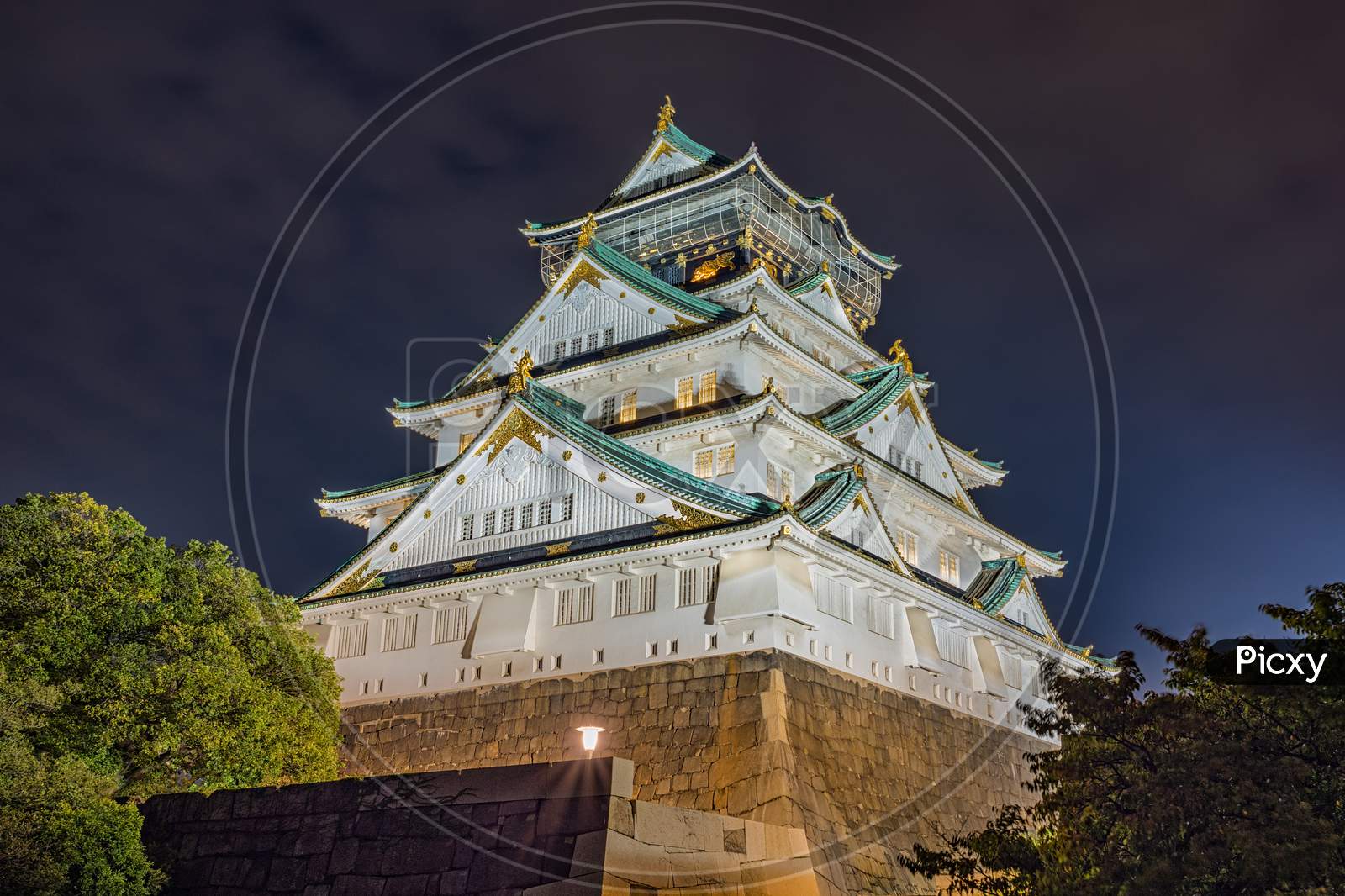 The Main Keep Of The Osaka Castle In Osaka, Japan