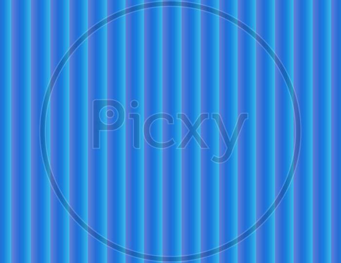 blank Blue striped background -studio minimal abstract background 3d rendering studio with geometric shapes Platforms for product presentation, mock up. Vertical cylindrical or cylinder stripes