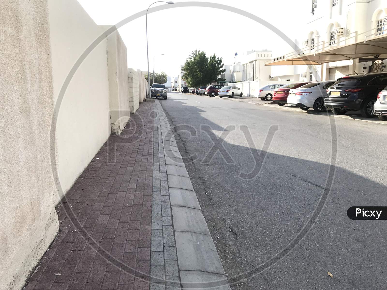 Muscat City Streets Looks So Empty Due To Lock Down Against The Corona Virus Disease Pandemic Combat For The People Staying Safe And Avoid Spreading