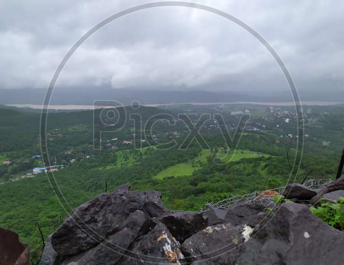 Hill station top view