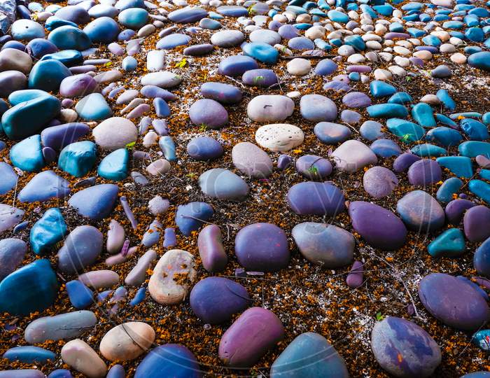 Beautiful rocks in various colours