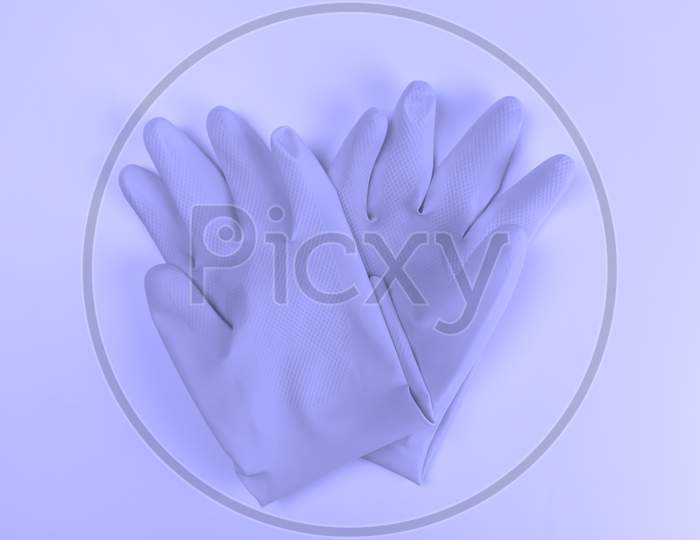 A pair of gloves isolated on limbo background