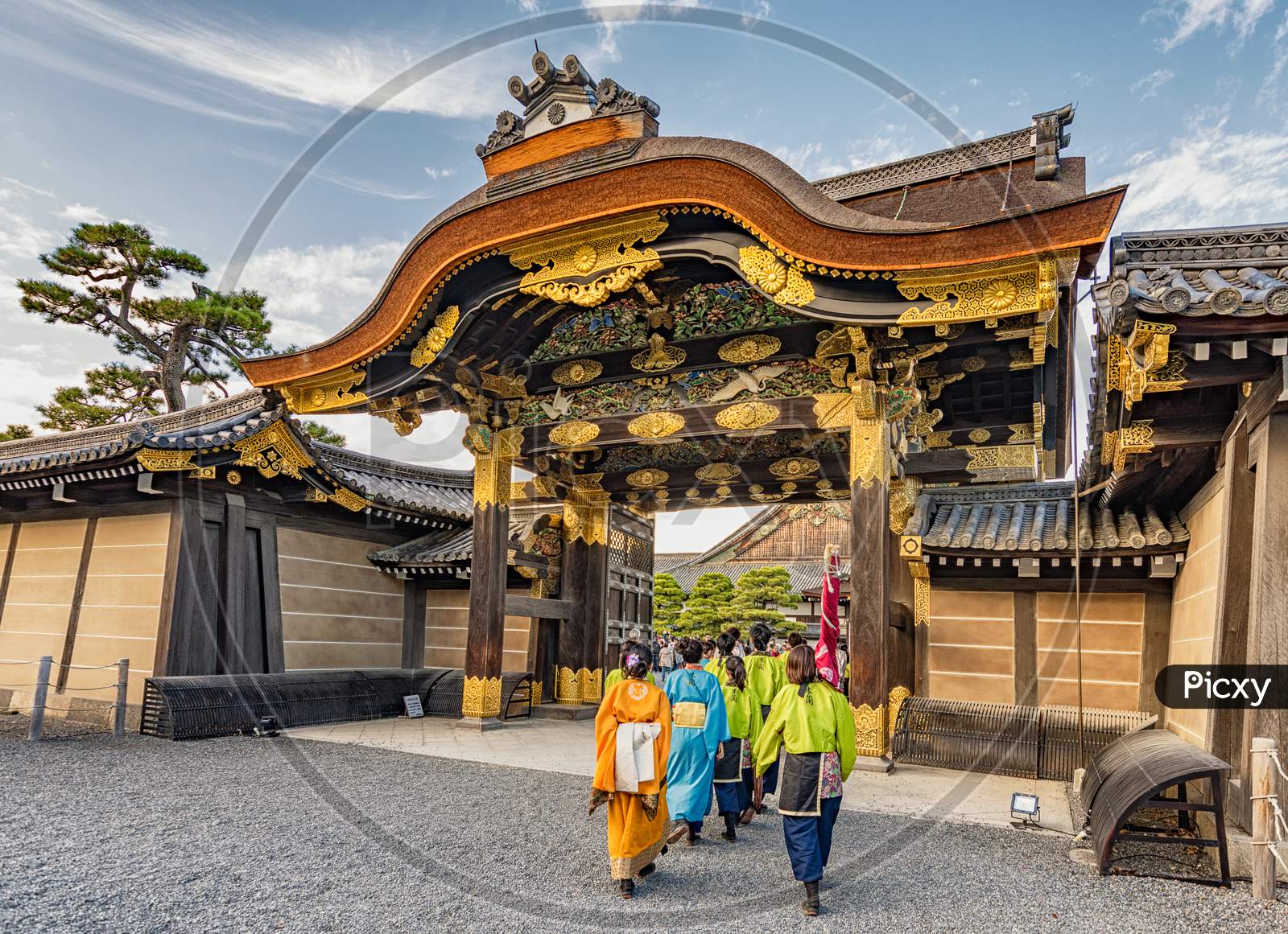 Nijo Castle Gate In Kyoto, Japan