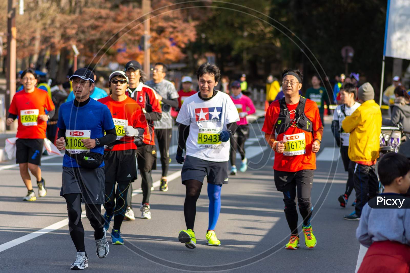 Image of Participants Running The Nara Marathon In Nara, JapanSM192324