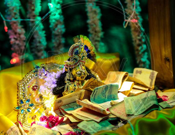 Lord Krishna In Temple