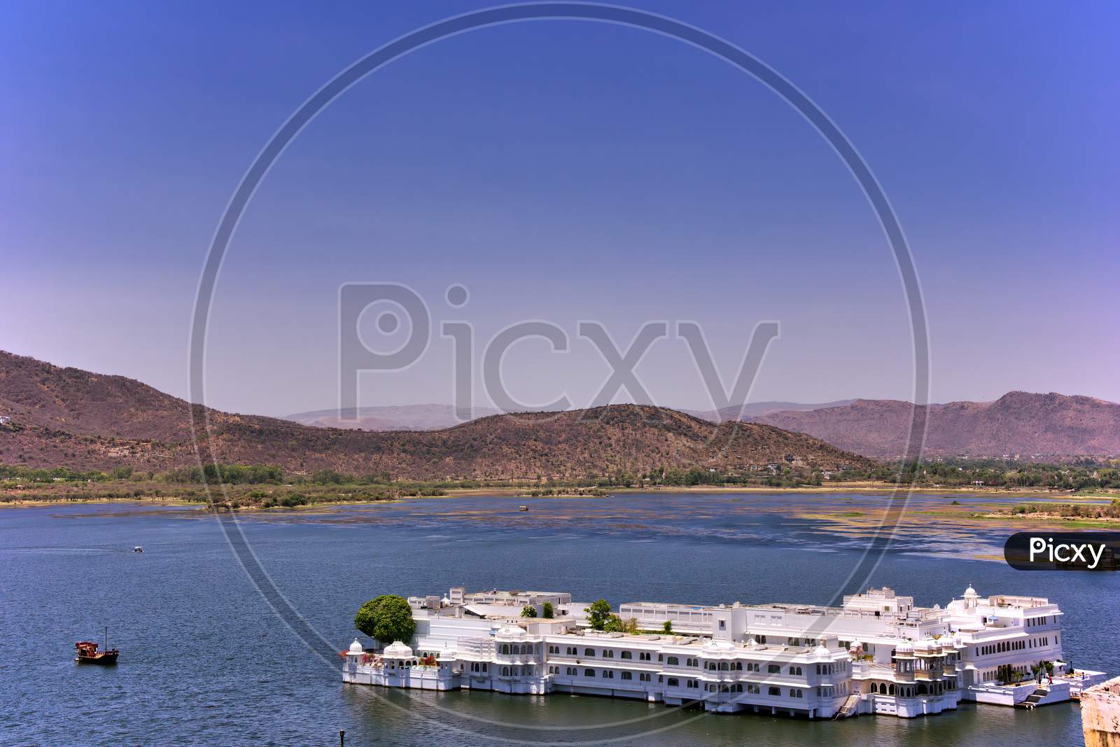 Udaipur, India - May 23, 2013: Taj Royal Lake Palace Located In Swaroop Lake In Rajasthan State