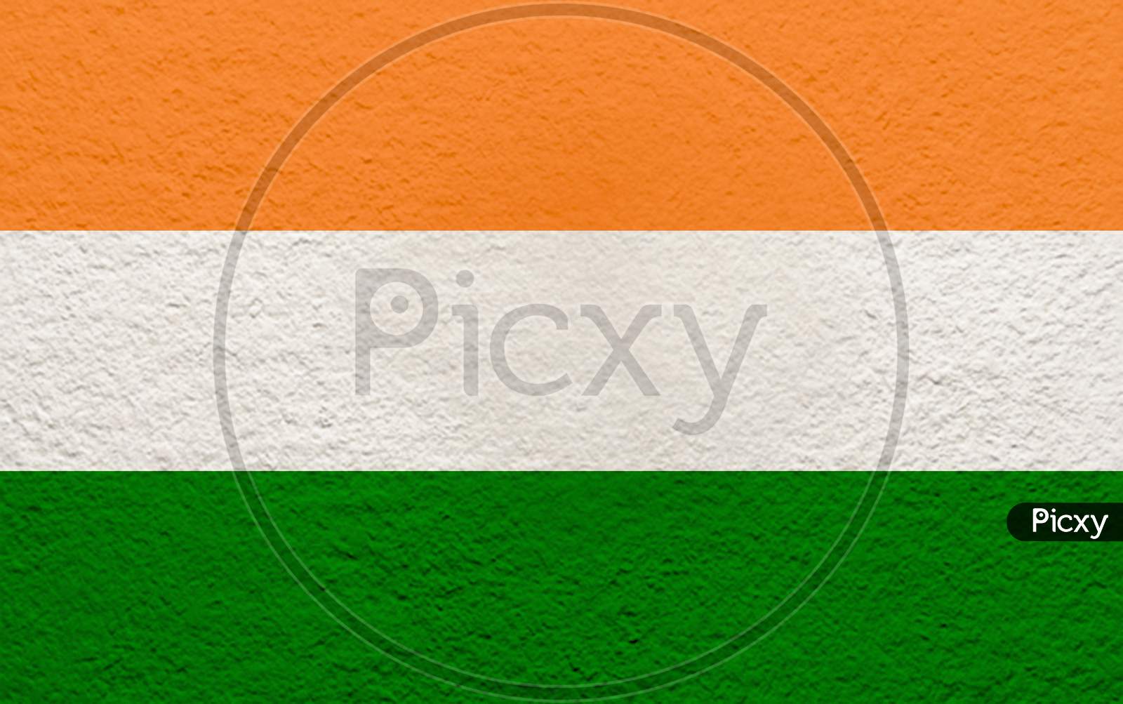 Tricolor texture of Indian flag.