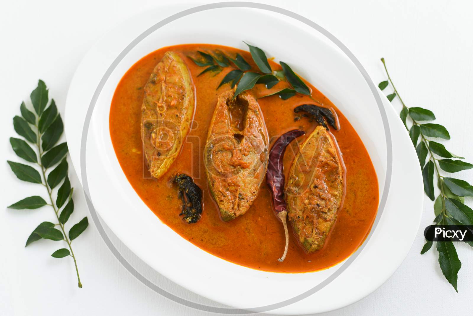 Spicy fish curry Kerala India