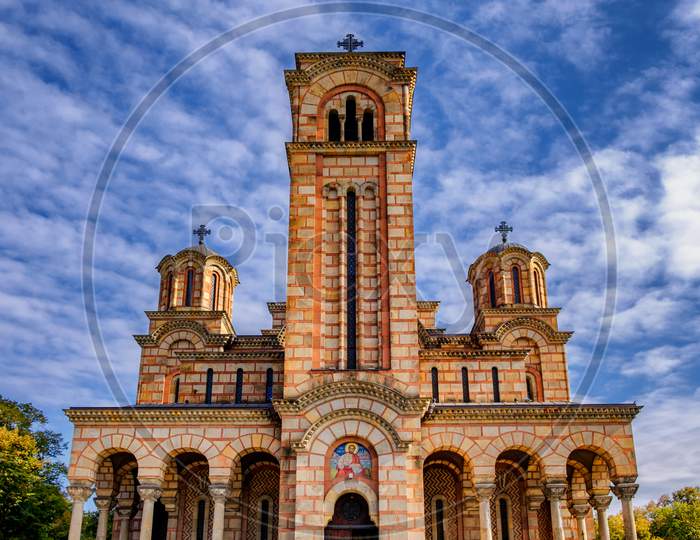 St. Mark'S Church Serbian Orthodox Church In Tasmajdan Park In Belgrade, Serbia