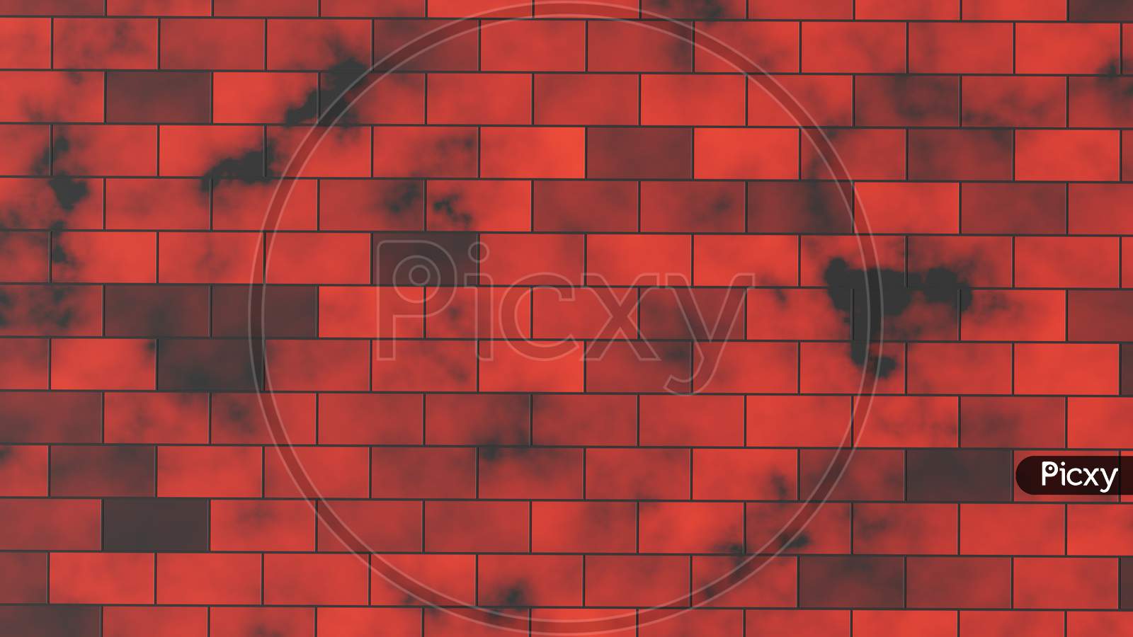 Mosaic Red Color Tiles Texture Background