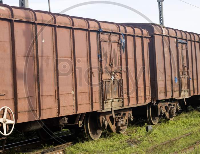 Rail wagons.