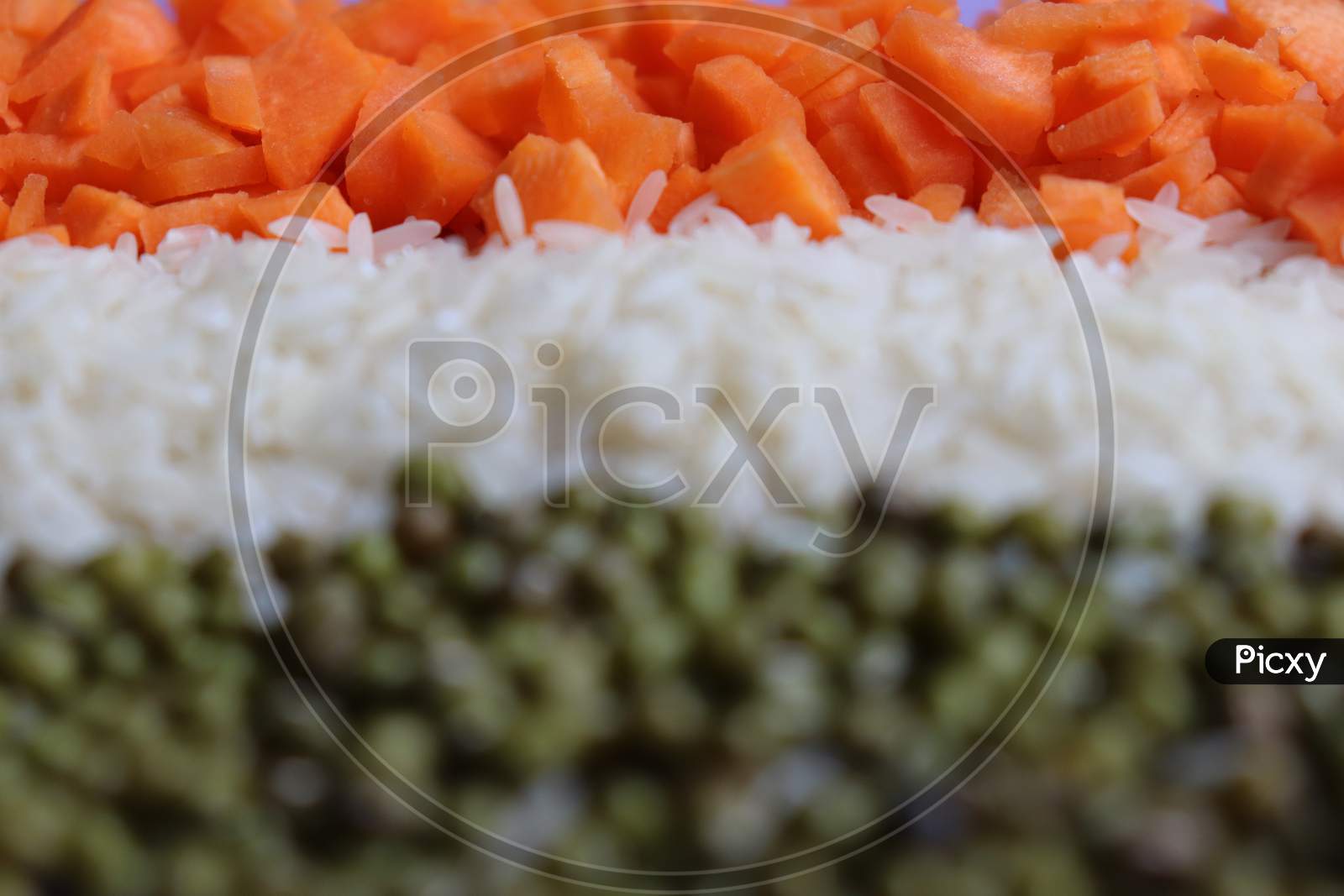 Indian independence day tri color food