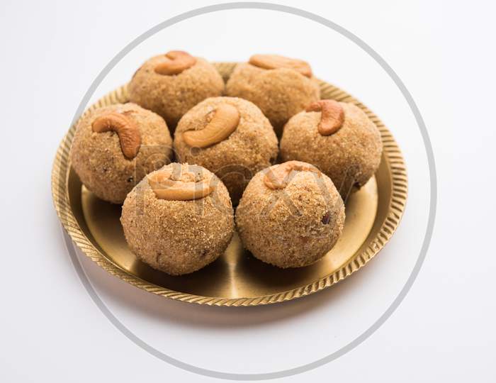 Sooji Or Rava Ladoo Is Indian Sweet Food For Festival