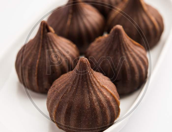 Chocolate Modak - Indian Sweet Food Offered To Lord Ganesha On Chaturthi