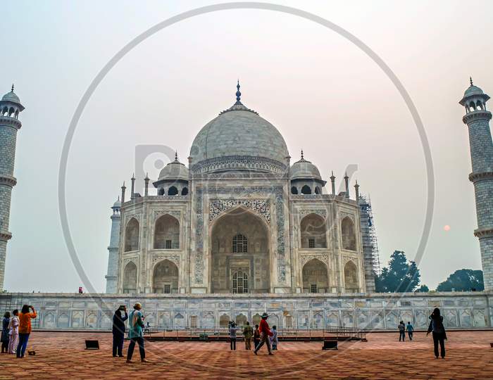 Agra, India:November 5Th, 2016-Early Morning View Of Wonderful Famous Tajmahal, Agra, India.