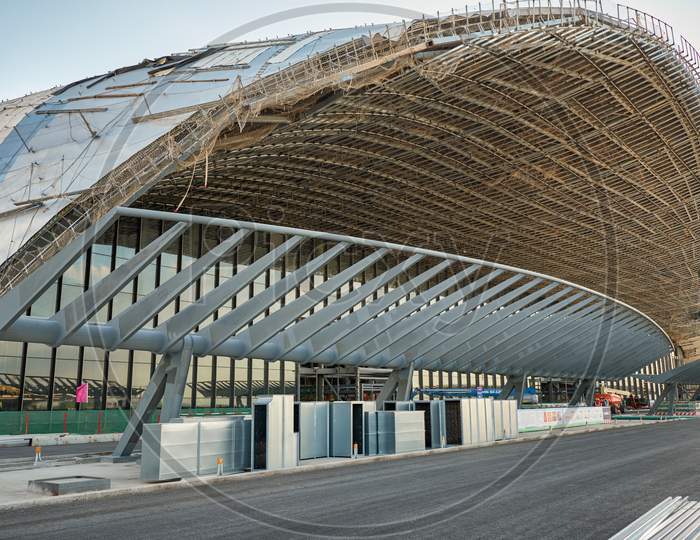 Construction Site Of New Beijing Daxing International Airport