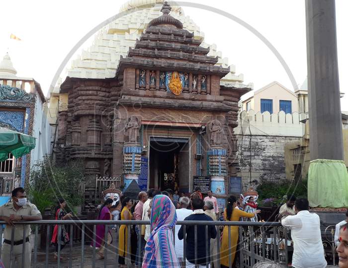 Jagannath Temple, Puri, Odisha, India, Front view,devotees, architectureancient, architecture