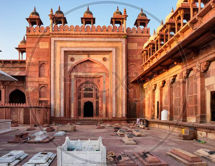 Jama Masjid Mosque In Fatehpur Sikri In Agra, India