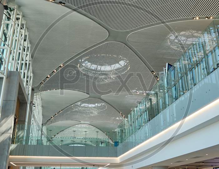 Transit Zone At The New Istanbul Airport, Istanbul Havalimani In Turkey
