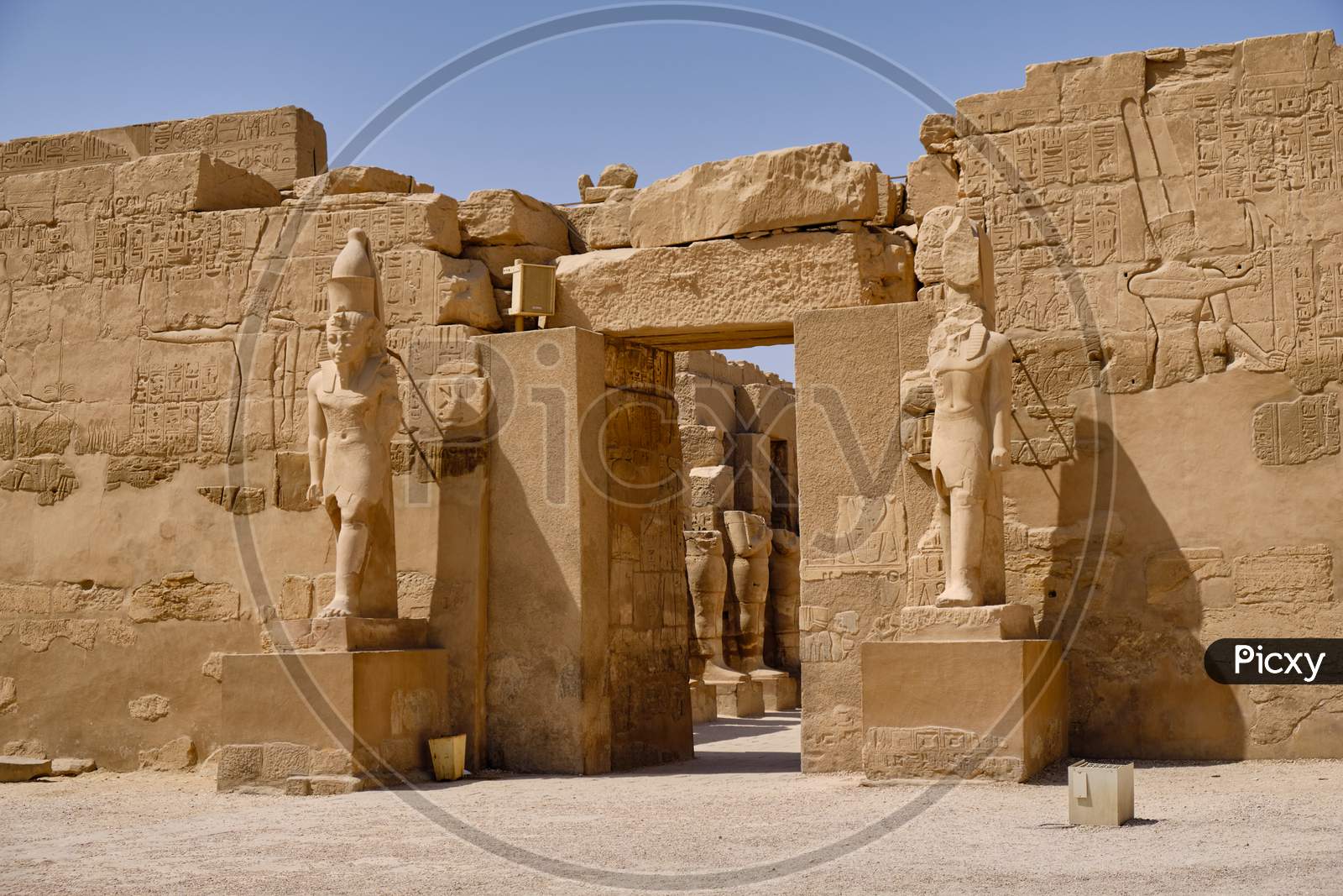 Karnak Temple Complex And Karnak Open Air Museum In Luxor, Egypt