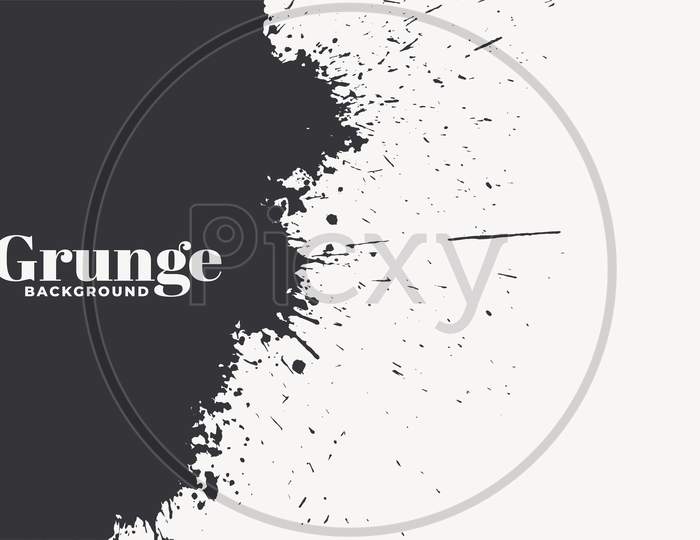 Abstract Ink Splatter Grunge Texture Background Design