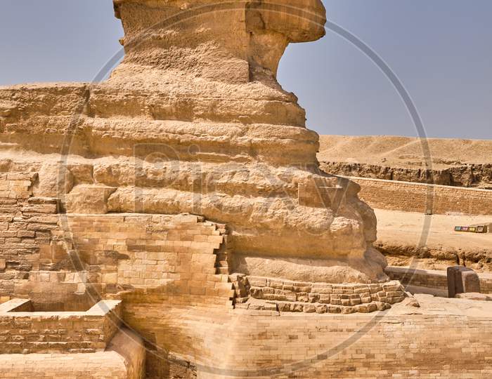 Great Sphinx Of Giza On The Giza Plateau In Cairo, Egypt