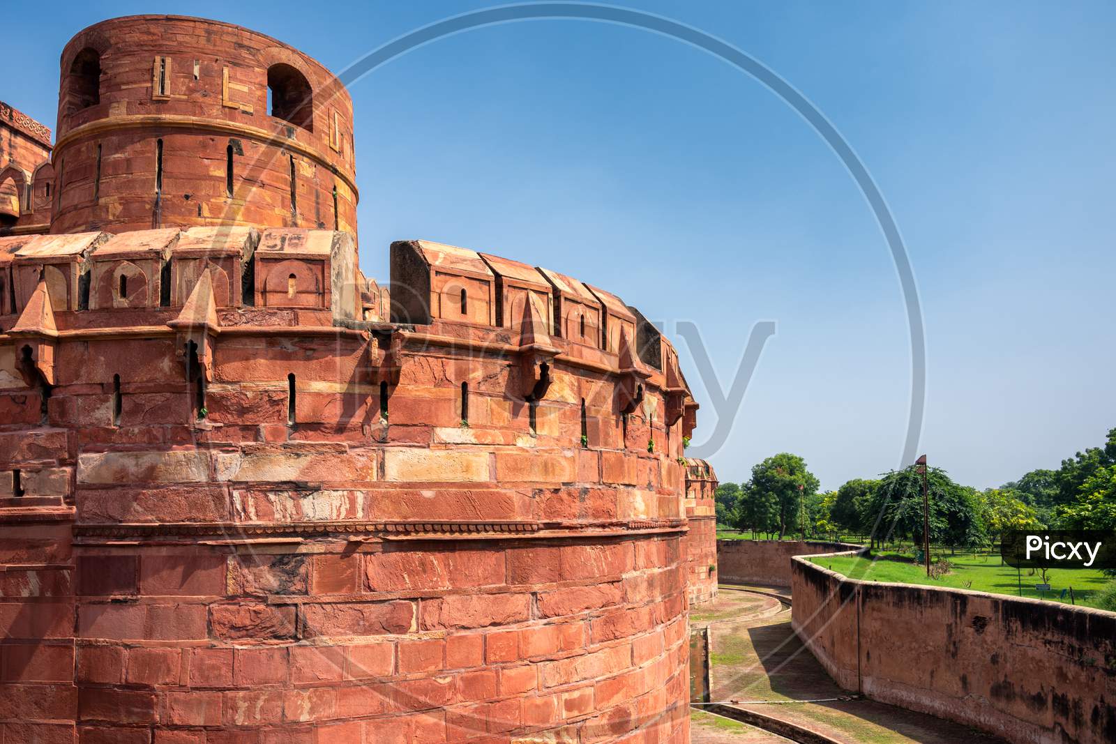 Historical Agra Fort In Agra, Uttar Pradesh, India