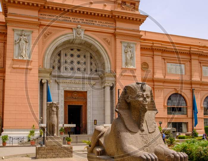 Egyptian Museum Which Houses The World'S Largest Collection Of Ancient Egyptian Antiquities In Cairo
