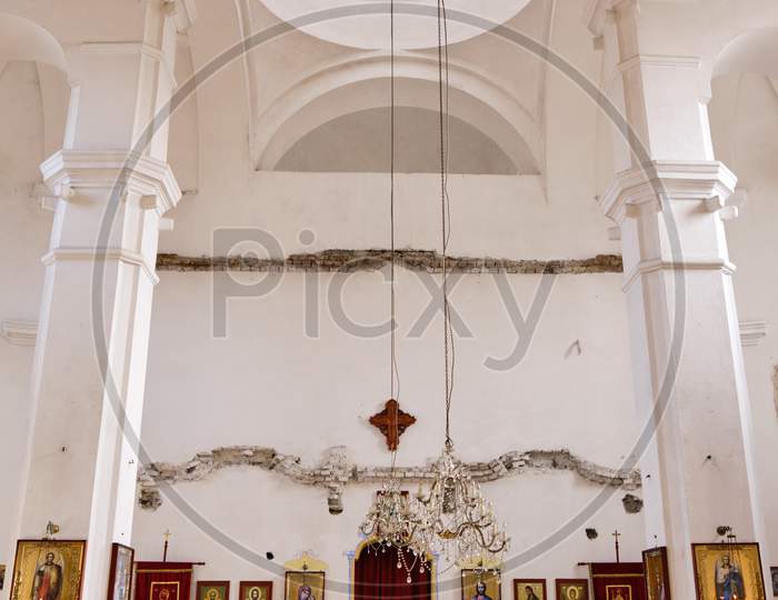 Interior Of The Sisatovac Monastery In The Srem Region Of Vojvodina In Serbia