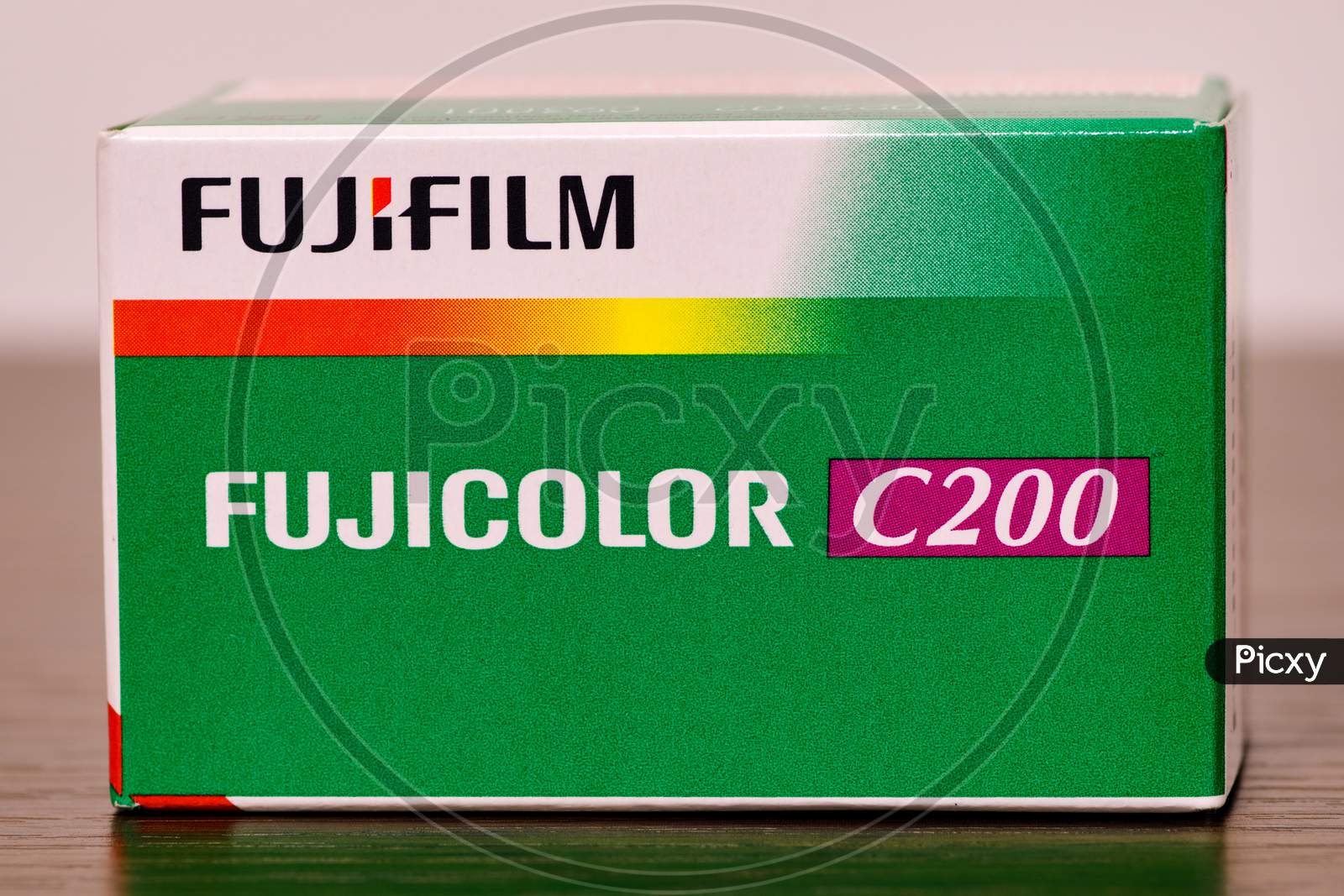 Close Up Of A Pack Of Fujifilm Fujicolor C200 Color Negative Film