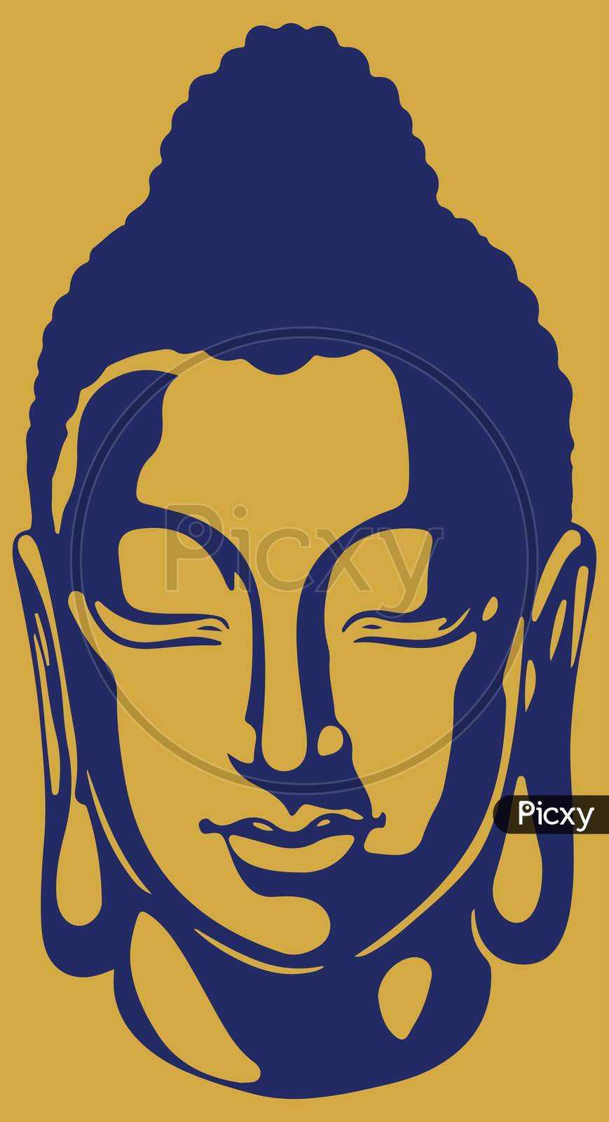 buddha face sketch