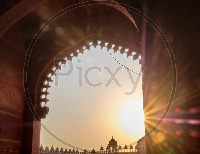 Buland Darwaza (Gate Of Victory), Main Entrance To The Jama Masjid In Fatehpur Sikri In Agra, India