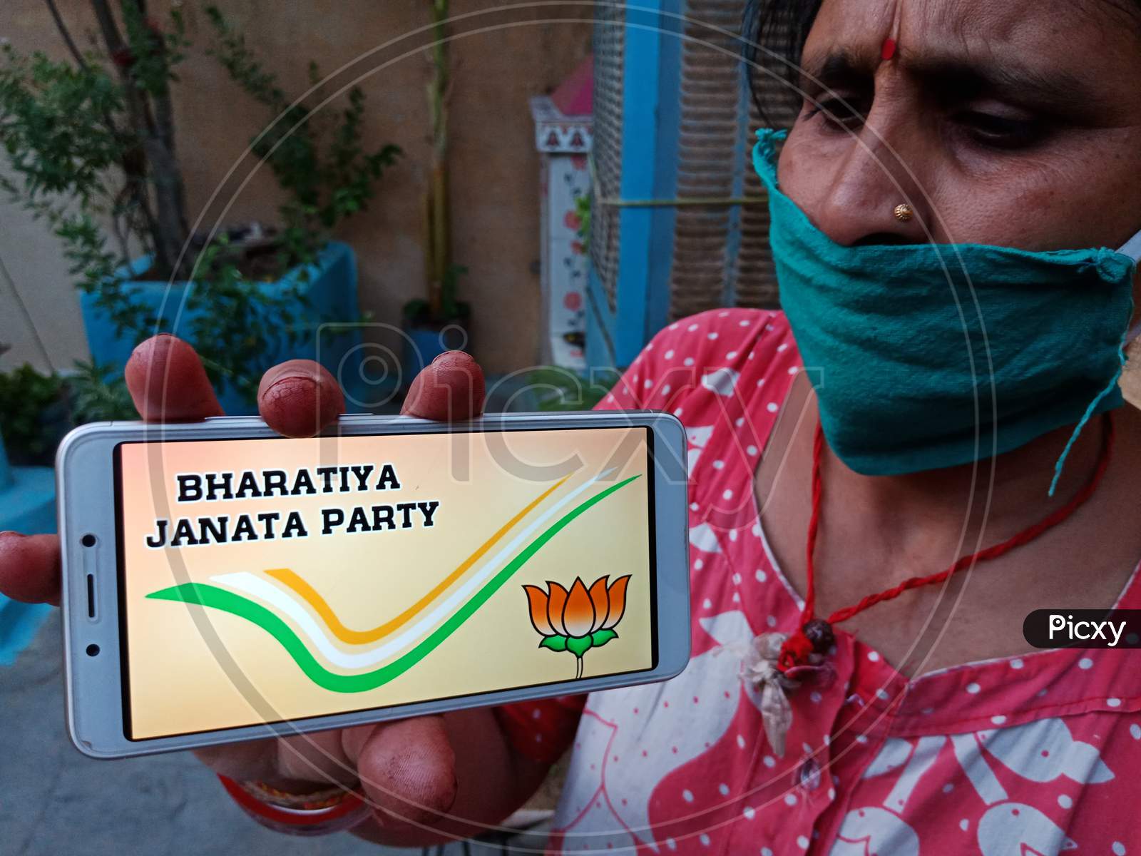 Indian Political Party Awareness Digital Concept.