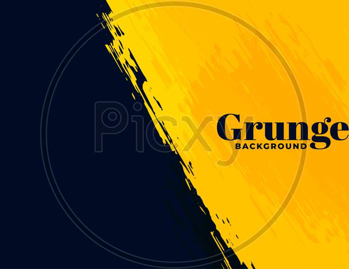 Black And Yellow Grunge Abstract Background Design