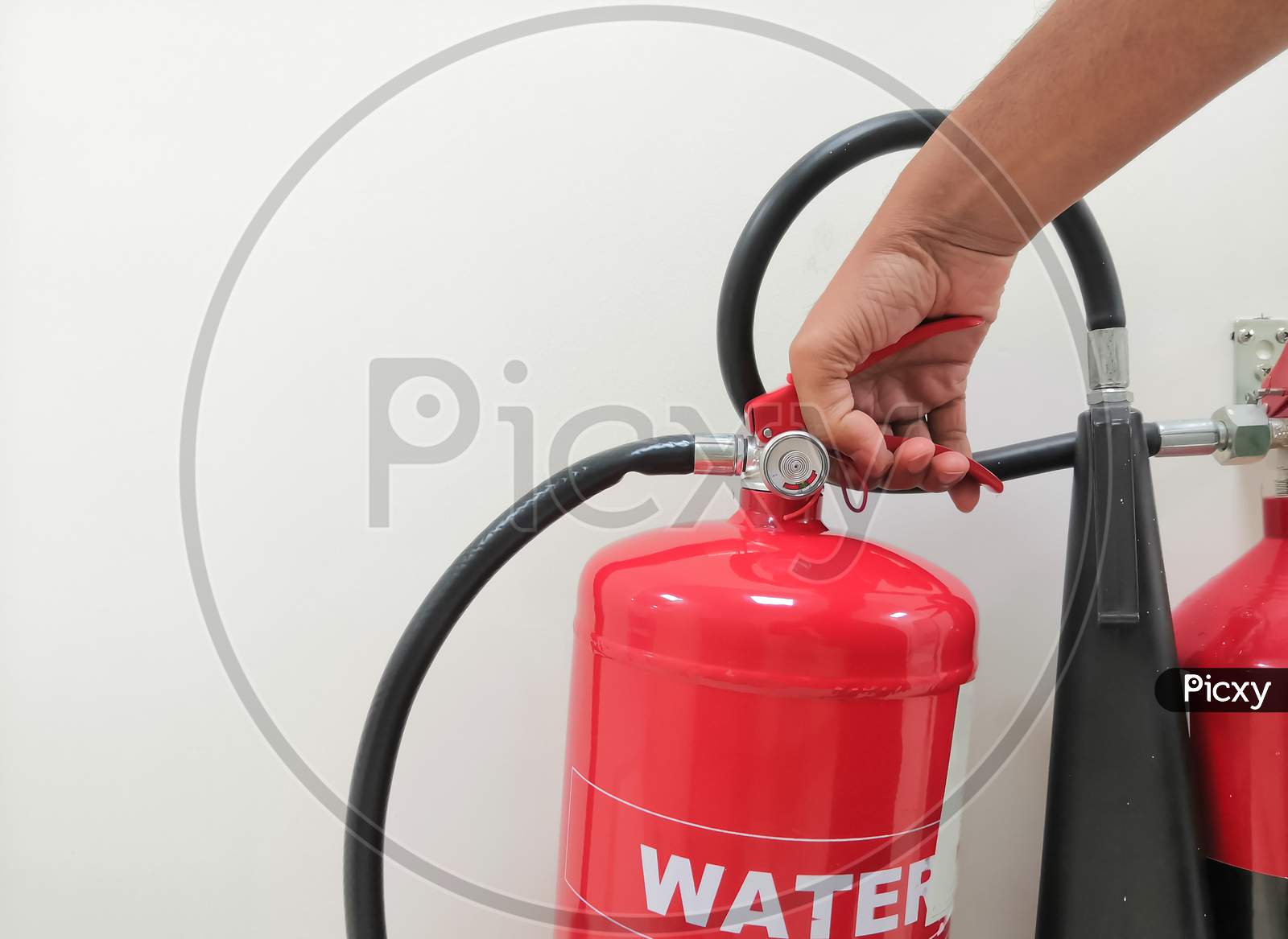 Holding Water Fire Extinguisher