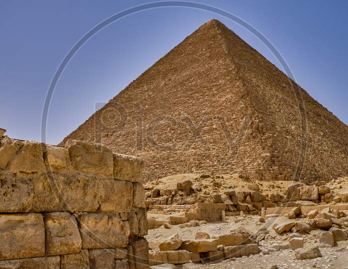 The Great Pyramid Of Giza In The Giza Pyramid Complex In Cairo, Egypt