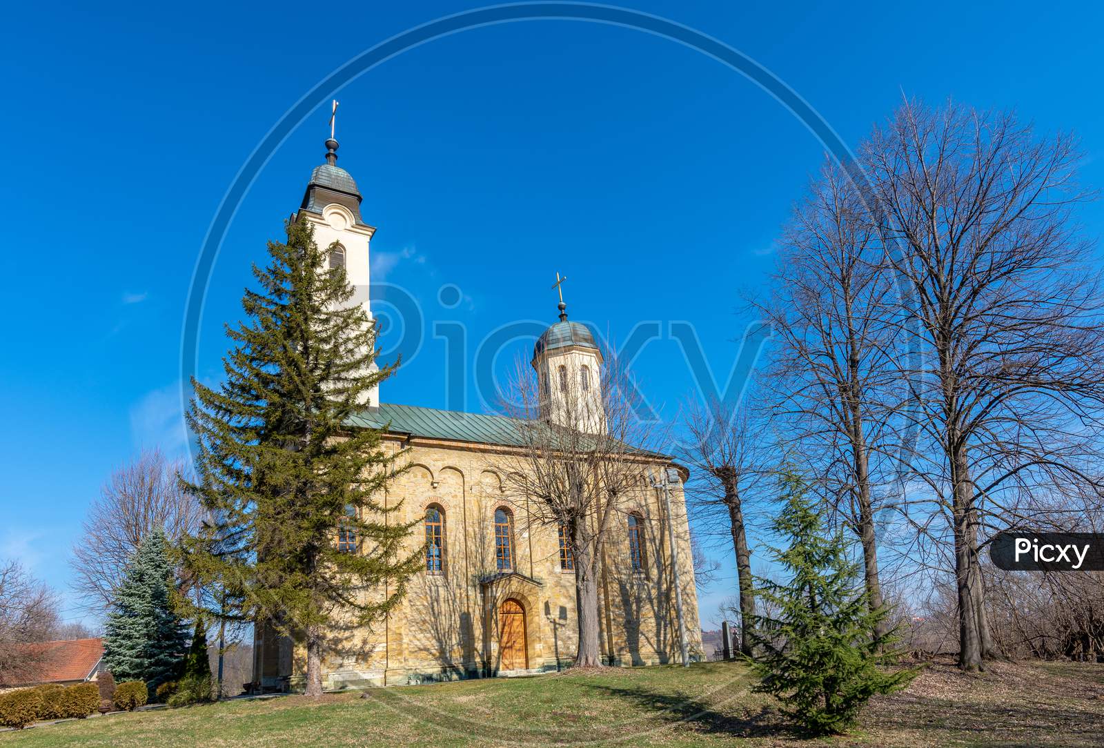 Orthodox Serbian Church Of Saint Apostles Peter And Paul In Kosmaj, Serbia