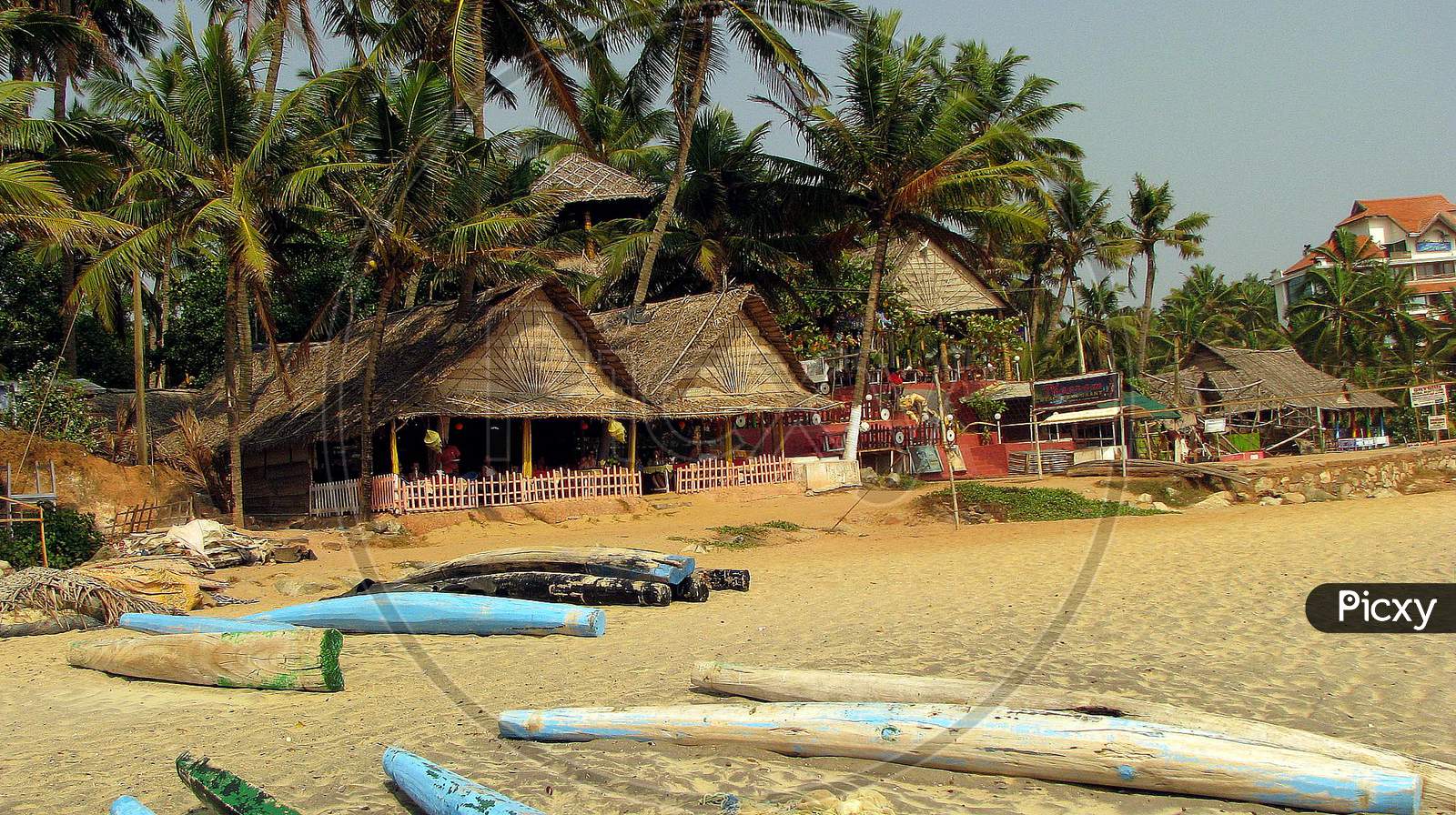 beach and backwater view from kerala , India